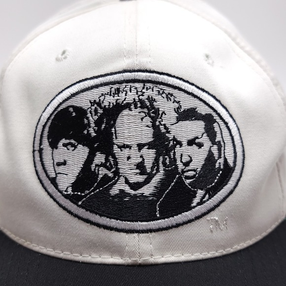Vintage The Three Stooges Snapback Baseball Hat Cap 1993 White Annco - Picture 7 of 10